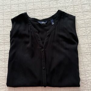 Indigo Black Sleeveless Blouse